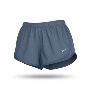 Nike Dri-Fit Running‎ Shorts Heather Blue Built In Liner Athletic Womens Small